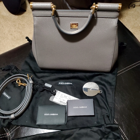 Dolce Gabbana Printed Leather Satchel - Picture 12 of 15